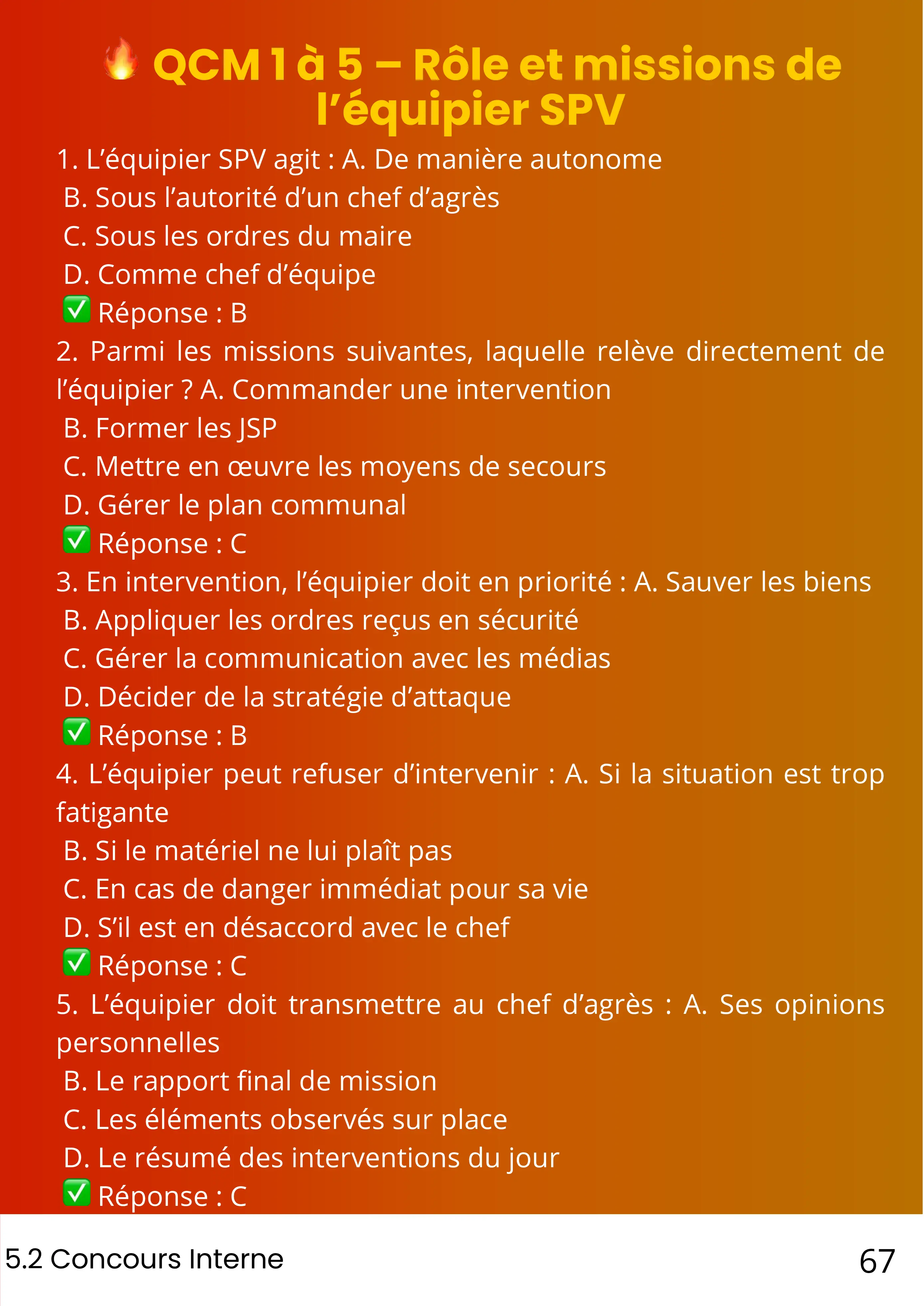 Example Fiche de Révision Caporal 4