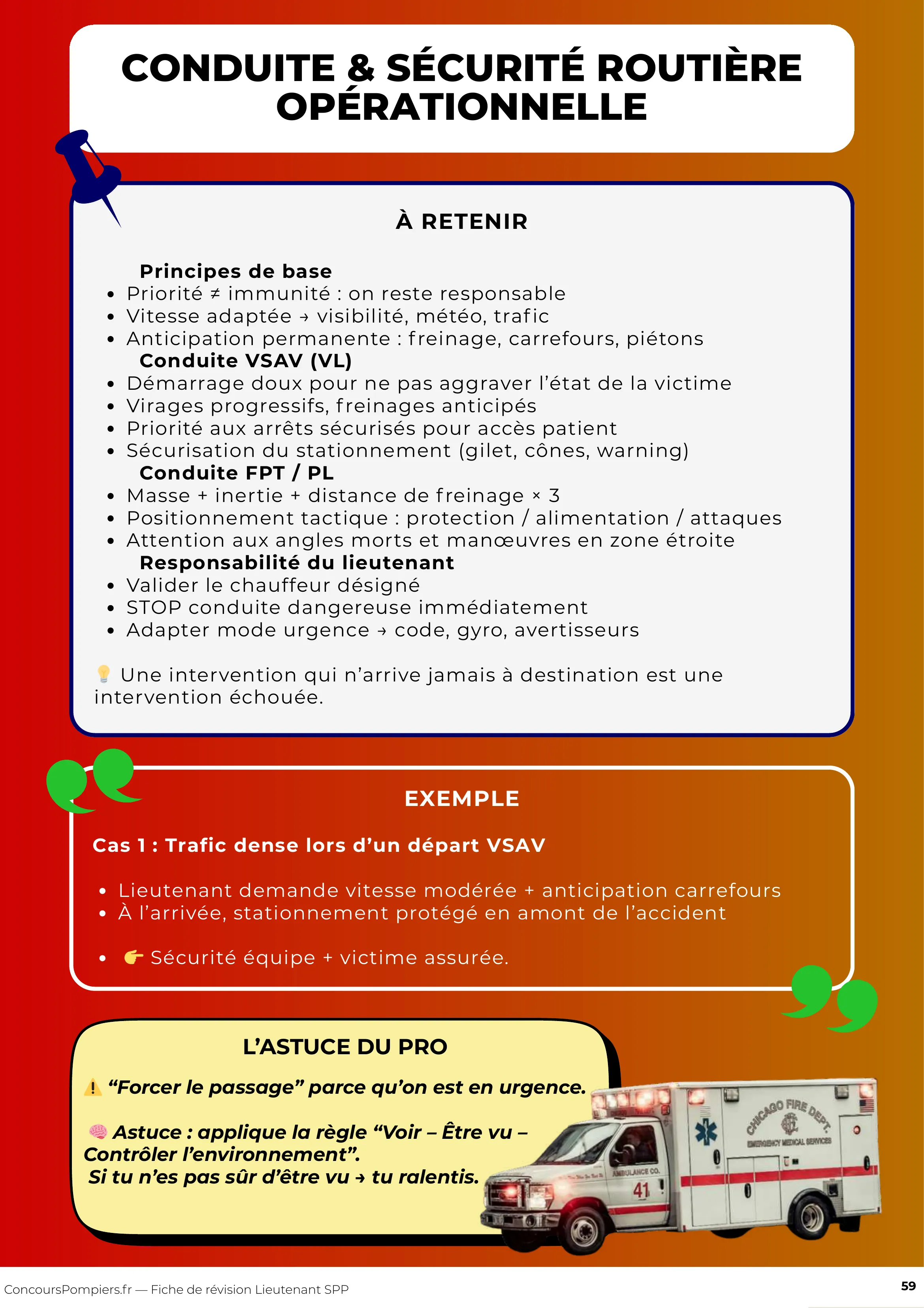 Aperçu fiche révision Lieutenant 3