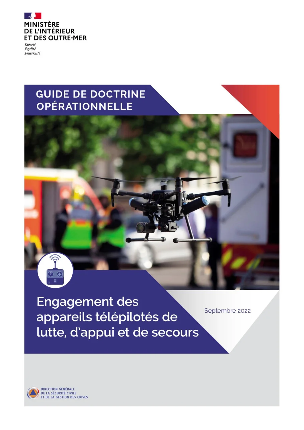 Aperçu Engagement des appareils télépilotés de lutte d'appui et de secours