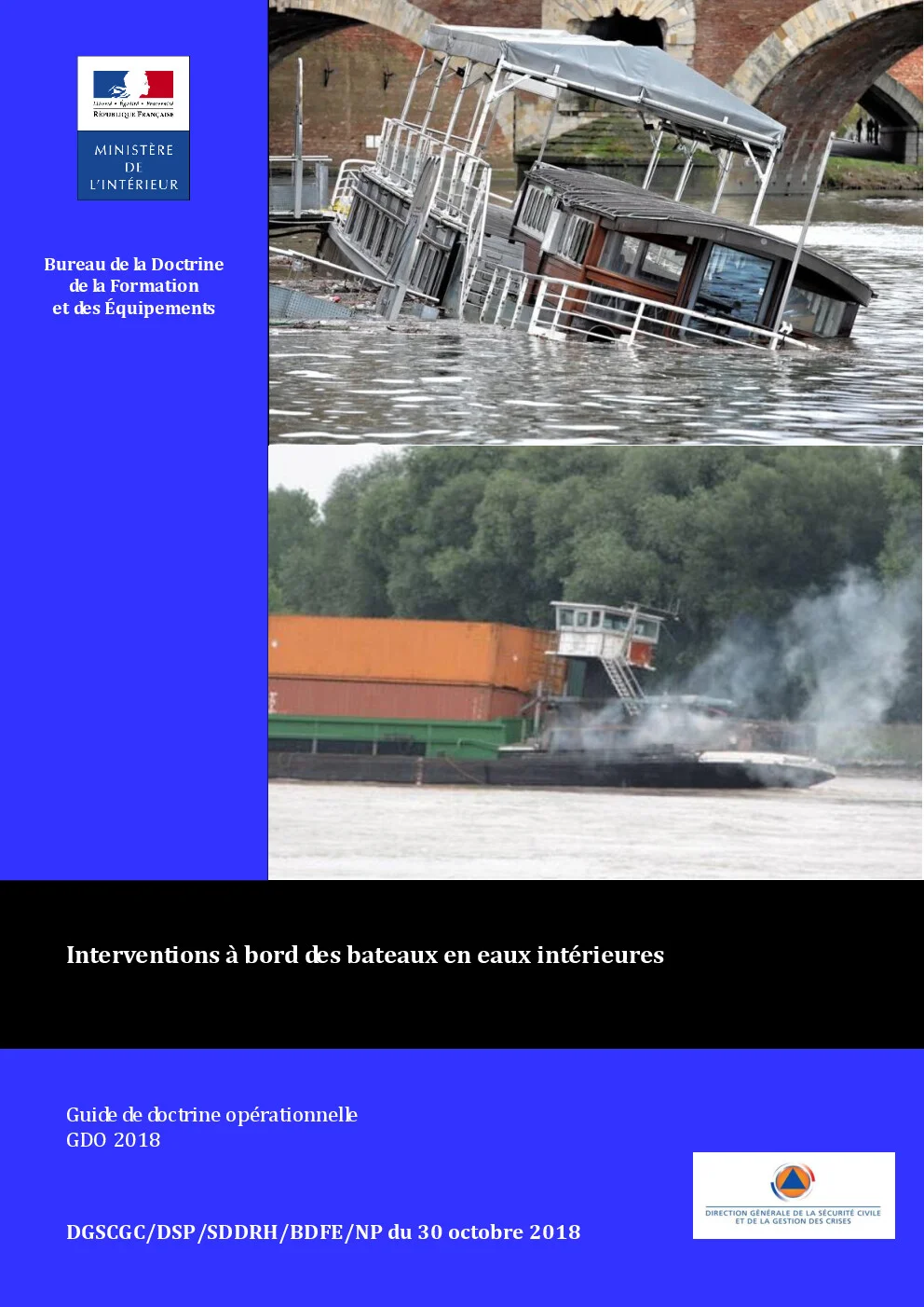 Aperçu Interventions à bord des bateaux en eaux intérieures