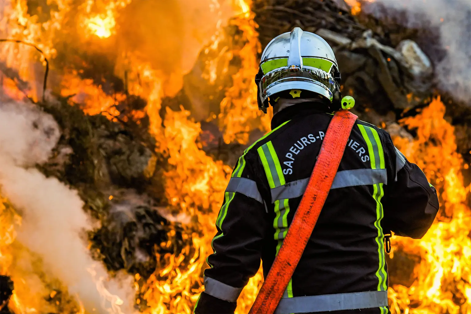 Pompier en action